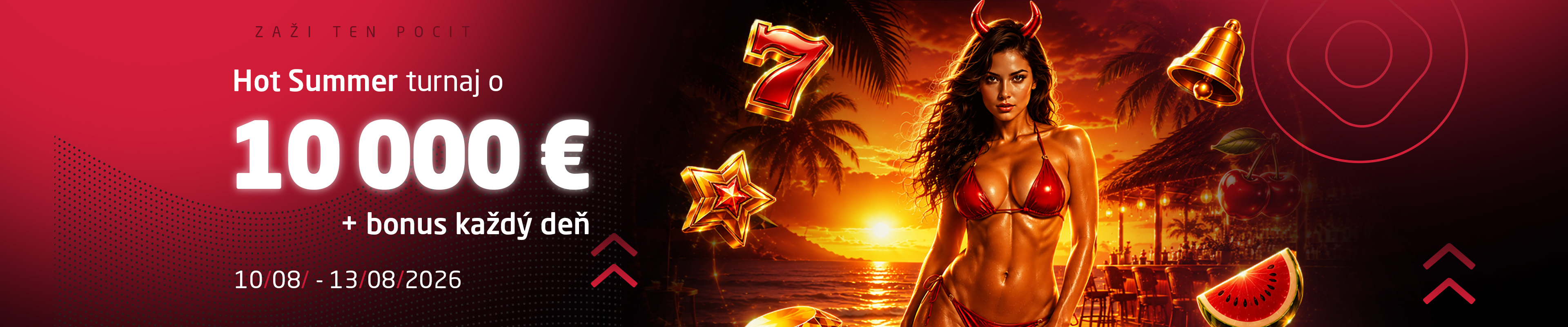 Rozpáľ to v HOT SUMMER turnaji o 10 000 EUR